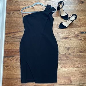 Likely Packard One Shoulder Dress, Black, Size 6